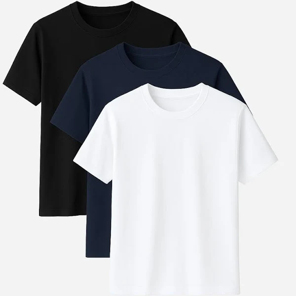 Navy, White & Black Short Sleeve T-Shirts